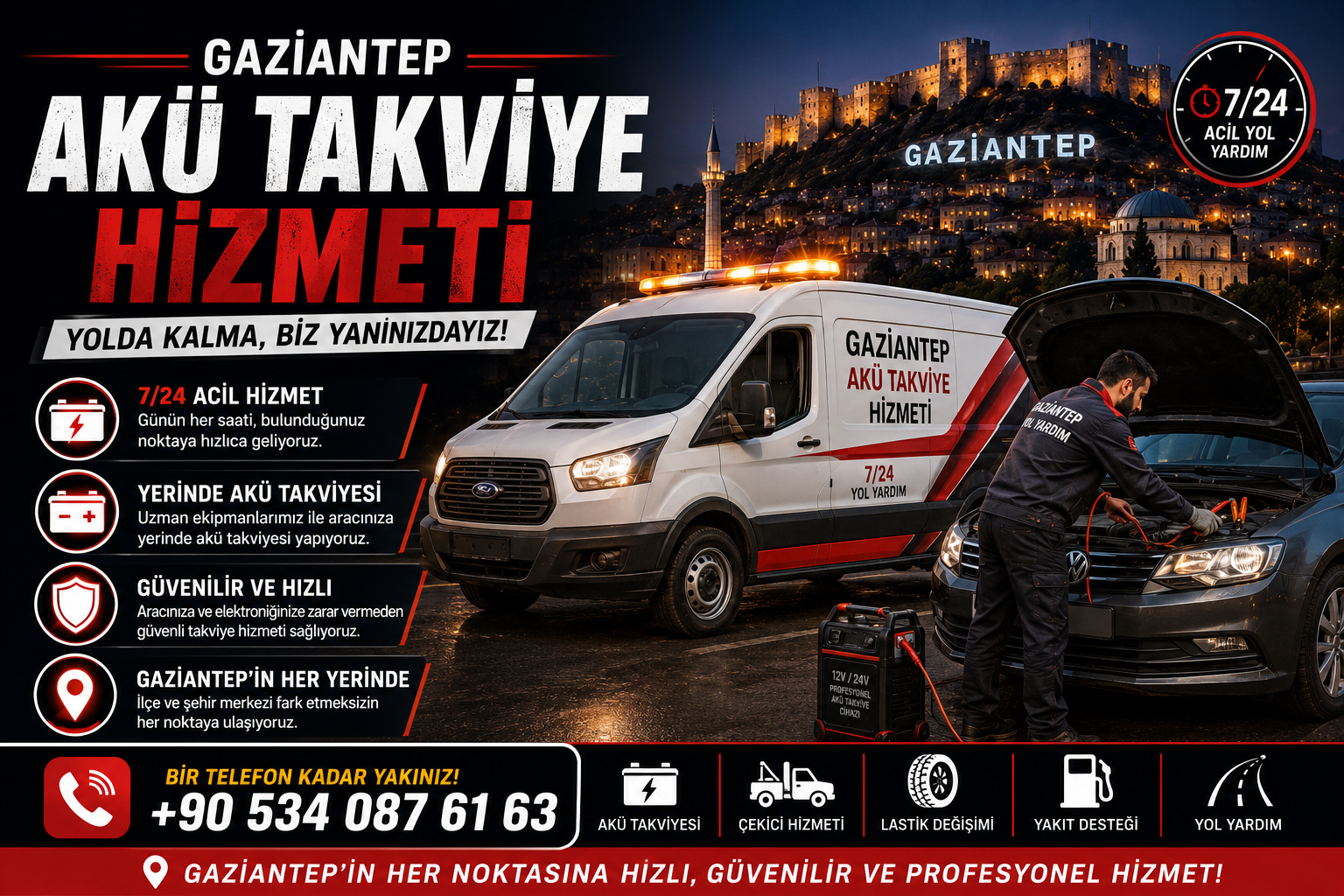 Gaziantep Akü Takviye Hizmeti