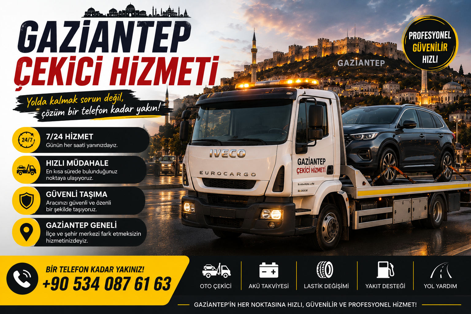 Gaziantep Çekici Hizmeti